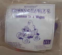 1991 McDonalds McDonaldland Connectibles Grimace &amp; Wagon in Package - £4.12 GBP