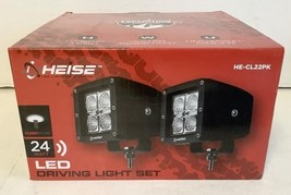 New Heise HE-CL22PK 4-LED Black Cube Driving Light 2-Pack Set Car Lighting - £67.62 GBP