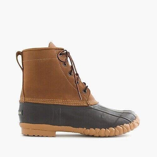 LaCrosse® for J.Crew Duck Boots Waterproof Walnut Brown Leather Size 13 - $79.20