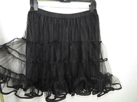 Torrid Plus Size 0X-2X Black Tiered Tulle Short Petticoat Slip - £31.86 GBP