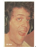 ⭕VTG card pocket calendar 1986 LOU REED Portugal group music singer - $2.48