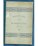 1888 Masonic Code of Washington Booklet-Constitution &amp; By-laws-62 pages ... - $457.07 MXN