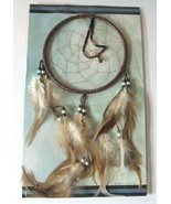 Dreamcatcher Traditional Feather Hanging Brown Home Wall Decor - $10.18 CAD