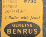 NOS NEW Benrus Cal. HF4B82 HF4B83 Roller with Jewel Part# 730 - $16.82