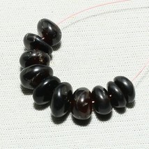 25.10cts Naturel Hessonite Rondelle Perles Desseré Gemme 10pcs Taille 7mm À 9mm - £3.91 GBP