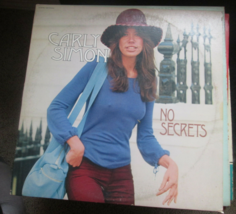 Carly Simon No Secrets Record 33 RPM LP  EKS-75049  Elektra Records 1972 - £5.22 GBP