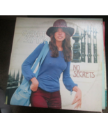 Carly Simon No Secrets Record 33 RPM LP  EKS-75049  Elektra Records 1972 - £5.30 GBP