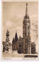 Hungary Postcard RPPC Budapest Coronation Church Koronaxo Templom - £1.69 GBP
