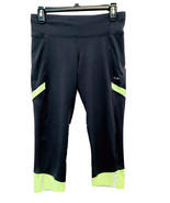 C9 Champion Duo Dry Womens Size M Gray &amp; Neon Green Athletic Wear Capri ... - €11,28 EUR