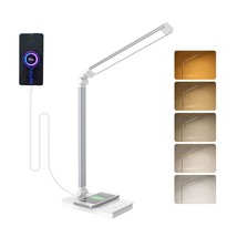 Aisilan Led Desk Lamp With Usb Charging Port, Adjustable Touch Control Table Lig - $47.99