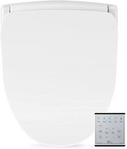 Bio Bidet Slim Two Smart Toilet Seat in Elongated White with Stainless Steel - £236.05 GBP