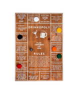 BRAND NEW IN BOX Hammer + Axe Game Wood Drinkopoly Board DRINKING GAME A... - £22.13 GBP