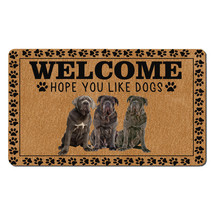 Funny Neapolitan Mastiff Dogs Lover Doormat Hope You Like Dog Welcome Ma... - £30.99 GBP