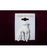 White Metal Greyhound Lapel Pin - $8.23 CAD