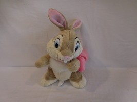 Disney Store Miss Bunny Bambi Easter Pink Bow Plush Soft Toy 11&quot; Stuffed Thumper - £14.03 GBP