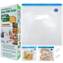 Sous Vide Bags 20Pcs 8.3X8.7In/21X22Cm Bpa Free Reusable Vacuum Sealer Bags Keep - £15.17 GBP