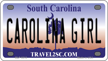 Carolina Girl South Carolina Novelty Mini Metal License Plate Tag - $14.95