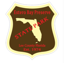 12&quot; estero bay preserve florida state park bumper sticker decal usa made - £23.97 GBP