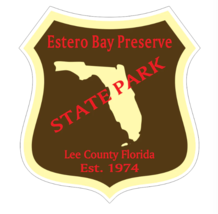 12&quot; estero bay preserve florida state park bumper sticker decal usa made - £22.53 GBP