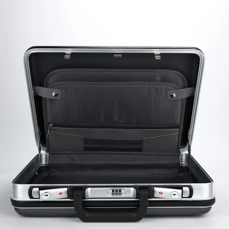 ABS Portable Code Box Business Aluminum Alloy Briefcase Tools and Instruments Ca - £153.02 GBP