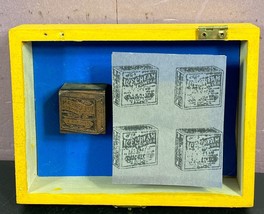 Jell-O Metal Printers Printing Block Jell-o Ice Cream Powder Rare 1.25 x... - $49.49