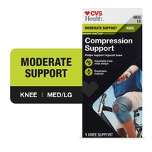 CVS Health Adjustable Compression Knee Support, MED/LG - $19.30
