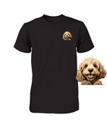 Funny Cockapoo Dog Peeking Pocket Tshirt Cute Puppy Dog Lover Tee Print ... - $19.75+