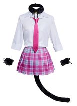 ZYHCOS JK Costume Kitagawa Marin School Uniform Pleated Skirt kitten Girl Hallwe - $45.07+