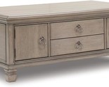 Signature Design by Ashley Lexorne Classic Cocktail Table with 2 Cabinet... - $796.99