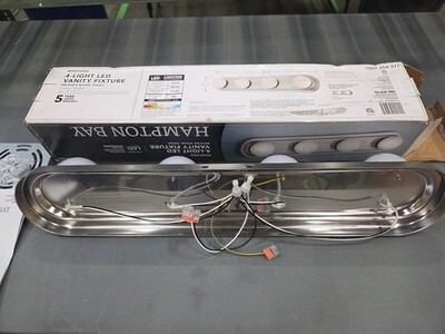 Hampton Bay Midford 24” 4-Light LED Vanity Light Bar Brushed Nickel 59003-SN Item image 4