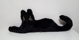 NEW RARE Pottery Barn Teen Black Cat Pillow 10&quot; wide x 25&quot; long - $119.99