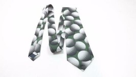 Vintage Ralph Marlin Golf Themed Just Balls Golf Balls Mens Fun Tie Clean Nice 1 - £7.29 GBP