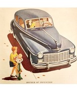 1947 Dodge Automobile Advertisement Smoothest Car Afloat Mother Child DW... - $40.93 CAD