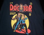 TeeFury Doctor Who XLARGE &quot;Doctor Comic&quot; David Tennant Tribute NAVY - £11.76 GBP
