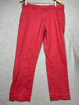 Polo Ralph Lauren Bedford Chino Straight Fit Twill Pants Salmon Red Size... - £13.22 GBP