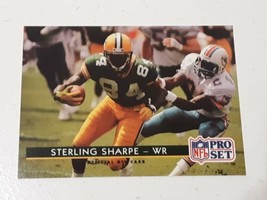 Sterling Sharpe Green Bay Packers 1992 Pro Set Card #176 - £0.76 GBP