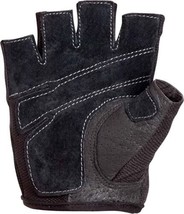 Harbinger Women&#39;s Power Weightlifting Gloves w/Stretch Back Mesh&amp;Leather Black-L - £46.79 GBP