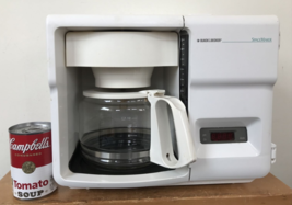 Vintage Black Decker Spacemaker White 12 Cup Filter Under Counter Coffee Maker - £125.29 GBP