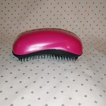 Avon Hair Brush Oval Curved Palm Pink In Plastic Bag - $5.52