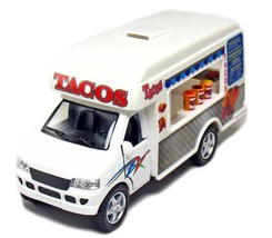 5 Inch Taco - Fast Food Vending Truck 1/43 Scale Diecast Model Car by Kinsfun - £11.86 GBP