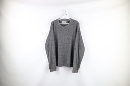 Vintage 90s Streetwear Mens Size Medium Distressed Blank Knit Crewneck Sweater - £39.47 GBP