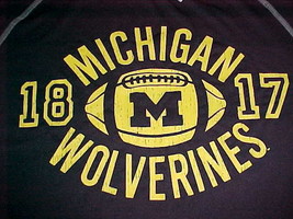 Michigan Wolverines Holloway 1817 Football Spandex Dry Excel Long Sleeve L New - £15.53 GBP