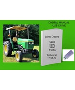 John Deere 5200 5300 5400 5500 Tractor Repair Manual See Description - $23.74