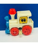 Wind up toy train 1978 tomy locomotive singapore vtg red white blue work... - £10.87 GBP
