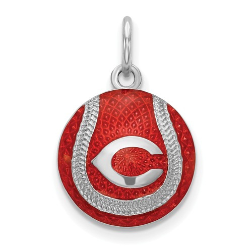 Primary image for SS Cincinnati Reds C Reds Enameled Baseball Charm