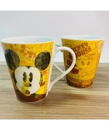 Disney Mickey Mouse Comic Strip 10 oz Coffee Mugs Retro Walt Pluto Goofy... - £12.85 GBP