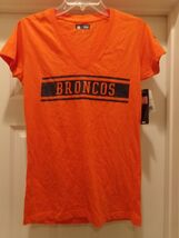 "DENVER BRONCOS" Women's Orange Silk Screen Short Sleeve T-Shirt (XL) NW... - $15.10