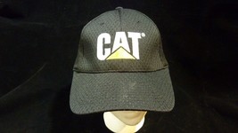 Caterpillar black baseball Cap Hat CAT Licensed NU-FIT Empire Elastic Band - £15.78 GBP