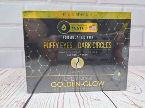 Dermora 24K Gold Eye Mask Puffy Eyes and Dark Circles Treatments Look Less Tired