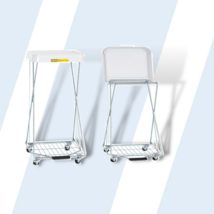 Wire Hamper Stand w/ Foot Pedal, 2 Pack (697-2PK) - £307.02 GBP